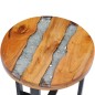 vidaXL Couchtisch 40 x 45 cm Massivholz Teak und Polyresin vidaXL Couchtisch 40 x 45 cm Massivholz Teak und Polyresin