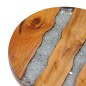 vidaXL Couchtisch 40 x 45 cm Massivholz Teak und Polyresin vidaXL Couchtisch 40 x 45 cm Massivholz Teak und Polyresin