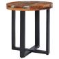 vidaXL Couchtisch 40 x 45 cm Massivholz Teak und Polyresin vidaXL Couchtisch 40 x 45 cm Massivholz Teak und Polyresin