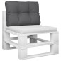 Palettenkissen Anthrazit 60x40x12 cm Stoff Palettenkissen Anthrazit 60x40x12 cm Stoff