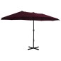 vidaXL Sonnenschirm mit Aluminium-Mast 460 x 270 cm Bordeauxrot vidaXL Sonnenschirm mit Aluminium-Mast 460 x 270 cm Bordeauxrot