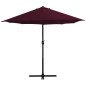 vidaXL Sonnenschirm mit Aluminium-Mast 460 x 270 cm Bordeauxrot vidaXL Sonnenschirm mit Aluminium-Mast 460 x 270 cm Bordeauxrot