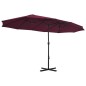 vidaXL Sonnenschirm mit Aluminium-Mast 460 x 270 cm Bordeauxrot vidaXL Sonnenschirm mit Aluminium-Mast 460 x 270 cm Bordeauxrot