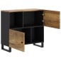 vidaXL Sideboard mit 2 Türen 80x33x75 cm Massivholz Mango vidaXL Sideboard mit 2 Türen 80x33x75 cm Massivholz Mango