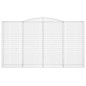 vidaXL Gabione mit Hochbogen 400x50x220/240 cm Verzinktes Eisen vidaXL Gabione mit Hochbogen 400x50x220/240 cm Verzinktes Eisen