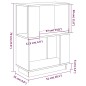 vidaXL Bücherregal/Raumteiler Weiß 51x25x70 cm Massivholz Kiefer vidaXL Bücherregal/Raumteiler Weiß 51x25x70 cm Massivholz Kiefer