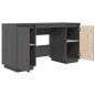 vidaXL Schreibtisch Grau 140x50x75 cm Massivholz Kiefer vidaXL Schreibtisch Grau 140x50x75 cm Massivholz Kiefer