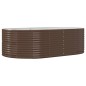 vidaXL Hochbeet Braun 212x140x68 cm Pulverbeschichteter Stahl vidaXL Hochbeet Braun 212x140x68 cm Pulverbeschichteter Stahl
