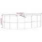 vidaXL Hochbeet Braun 212x140x68 cm Pulverbeschichteter Stahl vidaXL Hochbeet Braun 212x140x68 cm Pulverbeschichteter Stahl