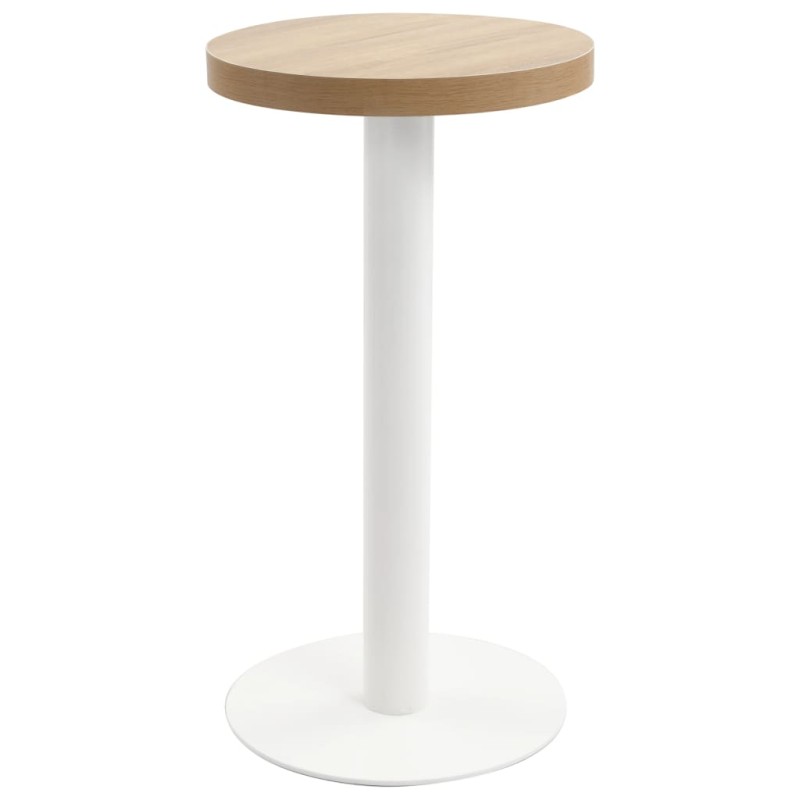 vidaXL Bistrotisch Hellbraun 40 cm MDF vidaXL Bistrotisch Hellbraun 40 cm MDF