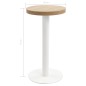 vidaXL Bistrotisch Hellbraun 40 cm MDF vidaXL Bistrotisch Hellbraun 40 cm MDF