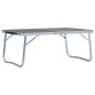 vidaXL Klappbarer Campingtisch Grau Aluminium 60 x 40 cm vidaXL Klappbarer Campingtisch Grau Aluminium 60 x 40 cm
