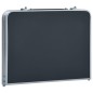 vidaXL Klappbarer Campingtisch Grau Aluminium 60 x 40 cm vidaXL Klappbarer Campingtisch Grau Aluminium 60 x 40 cm