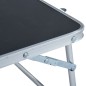 vidaXL Klappbarer Campingtisch Grau Aluminium 60 x 40 cm vidaXL Klappbarer Campingtisch Grau Aluminium 60 x 40 cm