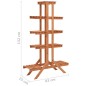 vidaXL Blumenständer 83x25x132 cm Tannenholz Massiv vidaXL Blumenständer 83x25x132 cm Tannenholz Massiv
