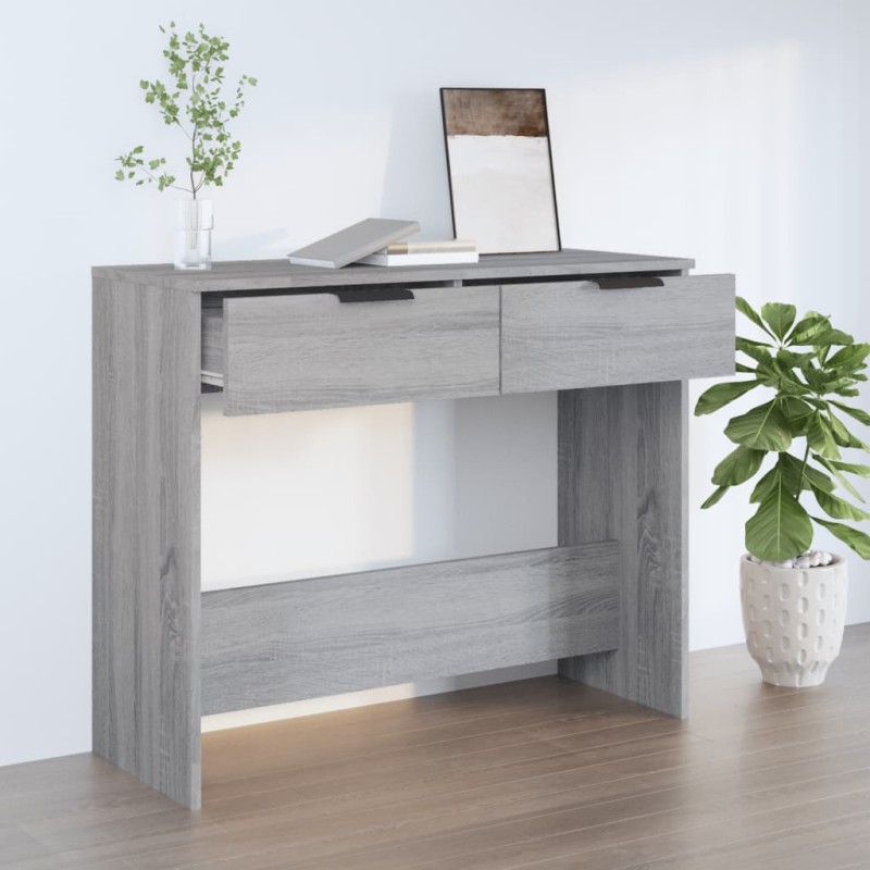 vidaXL Konsolentisch Grau Sonoma 90x36x75 cm Holzwerkstoff vidaXL Konsolentisch Grau Sonoma 90x36x75 cm Holzwerkstoff