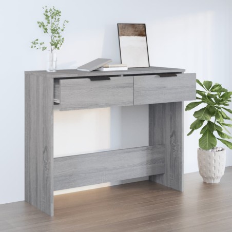 vidaXL Konsolentisch Grau Sonoma 90x36x75 cm Holzwerkstoff