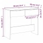 vidaXL Konsolentisch Grau Sonoma 90x36x75 cm Holzwerkstoff vidaXL Konsolentisch Grau Sonoma 90x36x75 cm Holzwerkstoff