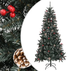 vidaXL Künstlicher Weihnachtsbaum mit Ständer Grün 240 cm PVC