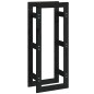vidaXL Kaminholzregal Schwarz 41x25x100 cm Massivholz Kiefer vidaXL Kaminholzregal Schwarz 41x25x100 cm Massivholz Kiefer