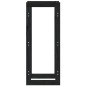 vidaXL Kaminholzregal Schwarz 41x25x100 cm Massivholz Kiefer vidaXL Kaminholzregal Schwarz 41x25x100 cm Massivholz Kiefer