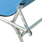 vidaXL Klappliege mit Sonnenschutz Blau Aluminium vidaXL Klappliege mit Sonnenschutz Blau Aluminium