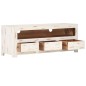vidaXL TV-Schrank Massivholz Akazie 110x30x40 cm Weiß vidaXL TV-Schrank Massivholz Akazie 110x30x40 cm Weiß