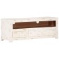 vidaXL TV-Schrank Massivholz Akazie 110x30x40 cm Weiß vidaXL TV-Schrank Massivholz Akazie 110x30x40 cm Weiß