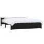 vidaXL Massivholzbett Schwarz 150x200 cm vidaXL Massivholzbett Schwarz 150x200 cm