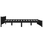 vidaXL Massivholzbett Schwarz 150x200 cm vidaXL Massivholzbett Schwarz 150x200 cm