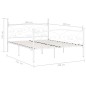 vidaXL Bettgestell mit Lattenrost Weiß Metall 180 × 200 cm vidaXL Bettgestell mit Lattenrost Weiß Metall 180 × 200 cm