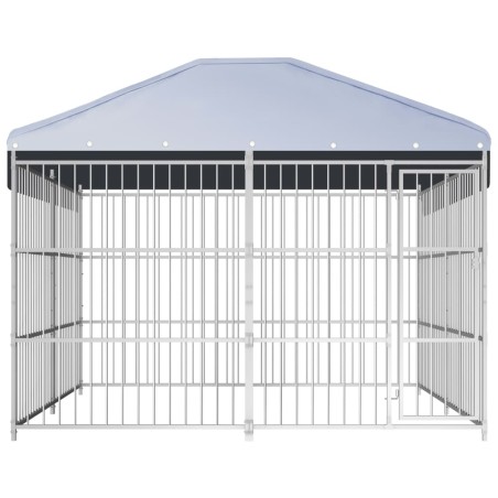 vidaXL Outdoor-Hundezwinger mit Überdachung 300×300×200 cm