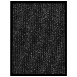 vidaXL Fußmatte Anthrazit Gestreift 40x60 cm