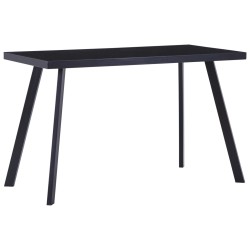 vidaXL Esstisch Schwarz 120 x 60 x 75 cm Hartglas
