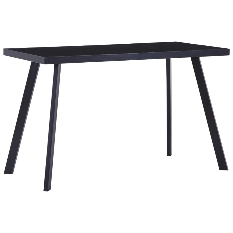vidaXL Esstisch Schwarz 120 x 60 x 75 cm Hartglas vidaXL Esstisch Schwarz 120 x 60 x 75 cm Hartglas
