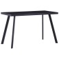 vidaXL Esstisch Schwarz 120 x 60 x 75 cm Hartglas vidaXL Esstisch Schwarz 120 x 60 x 75 cm Hartglas