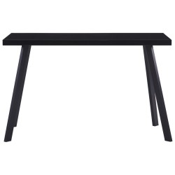 vidaXL Esstisch Schwarz 120 x 60 x 75 cm Hartglas