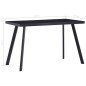 vidaXL Esstisch Schwarz 120 x 60 x 75 cm Hartglas vidaXL Esstisch Schwarz 120 x 60 x 75 cm Hartglas