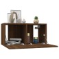 vidaXL TV-Wandschrank Braun Eiche 2 Stk. 60x30x30 cm Holzwerkstoff vidaXL TV-Wandschrank Braun Eiche 2 Stk. 60x30x30 cm Holzwerkstoff