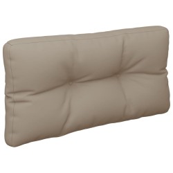 Palettenkissen Taupe 80x40x12 cm Stoff