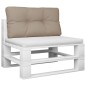 Palettenkissen Taupe 80x40x12 cm Stoff Palettenkissen Taupe 80x40x12 cm Stoff