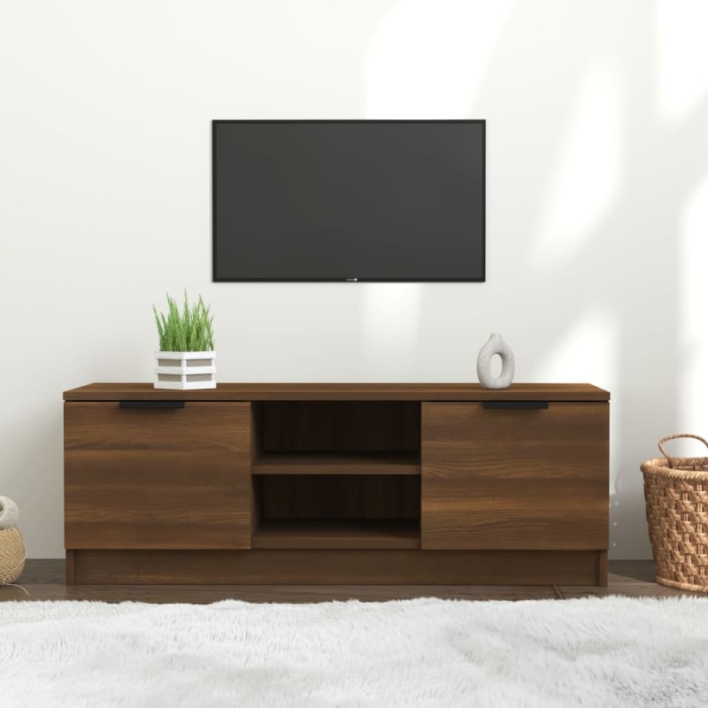 vidaXL TV-Schrank Braun Eichen-Optik 102x35x36,5 cm Holzwerkstoff vidaXL TV-Schrank Braun Eichen-Optik 102x35x36,5 cm Holzwerkstoff