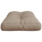 Palettenkissen Taupe 80x40x12 cm Stoff Palettenkissen Taupe 80x40x12 cm Stoff