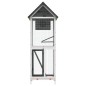 vidaXL Voliere Grau 60x58,5x160 cm Massivholz Kiefer vidaXL Voliere Grau 60x58,5x160 cm Massivholz Kiefer