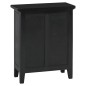 vidaXL Nachttisch Schwarz 60x30x75 cm Massivholz Mahagoni vidaXL Nachttisch Schwarz 60x30x75 cm Massivholz Mahagoni
