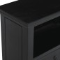vidaXL Nachttisch Schwarz 60x30x75 cm Massivholz Mahagoni vidaXL Nachttisch Schwarz 60x30x75 cm Massivholz Mahagoni