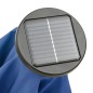 vidaXL Sonnenschirm mit LED-Leuchten Azurblau 200x211cm Aluminium vidaXL Sonnenschirm mit LED-Leuchten Azurblau 200x211cm Aluminium