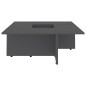 vidaXL Couchtisch Grau 79,5x79,5x30 cm Holzwerkstoff vidaXL Couchtisch Grau 79,5x79,5x30 cm Holzwerkstoff