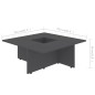 vidaXL Couchtisch Grau 79,5x79,5x30 cm Holzwerkstoff vidaXL Couchtisch Grau 79,5x79,5x30 cm Holzwerkstoff