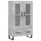 vidaXL Highboard Betongrau 69,5x31x115 cm Holzwerkstoff vidaXL Highboard Betongrau 69,5x31x115 cm Holzwerkstoff